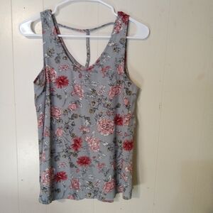 Chic Floral Sleeveless Tank Top
